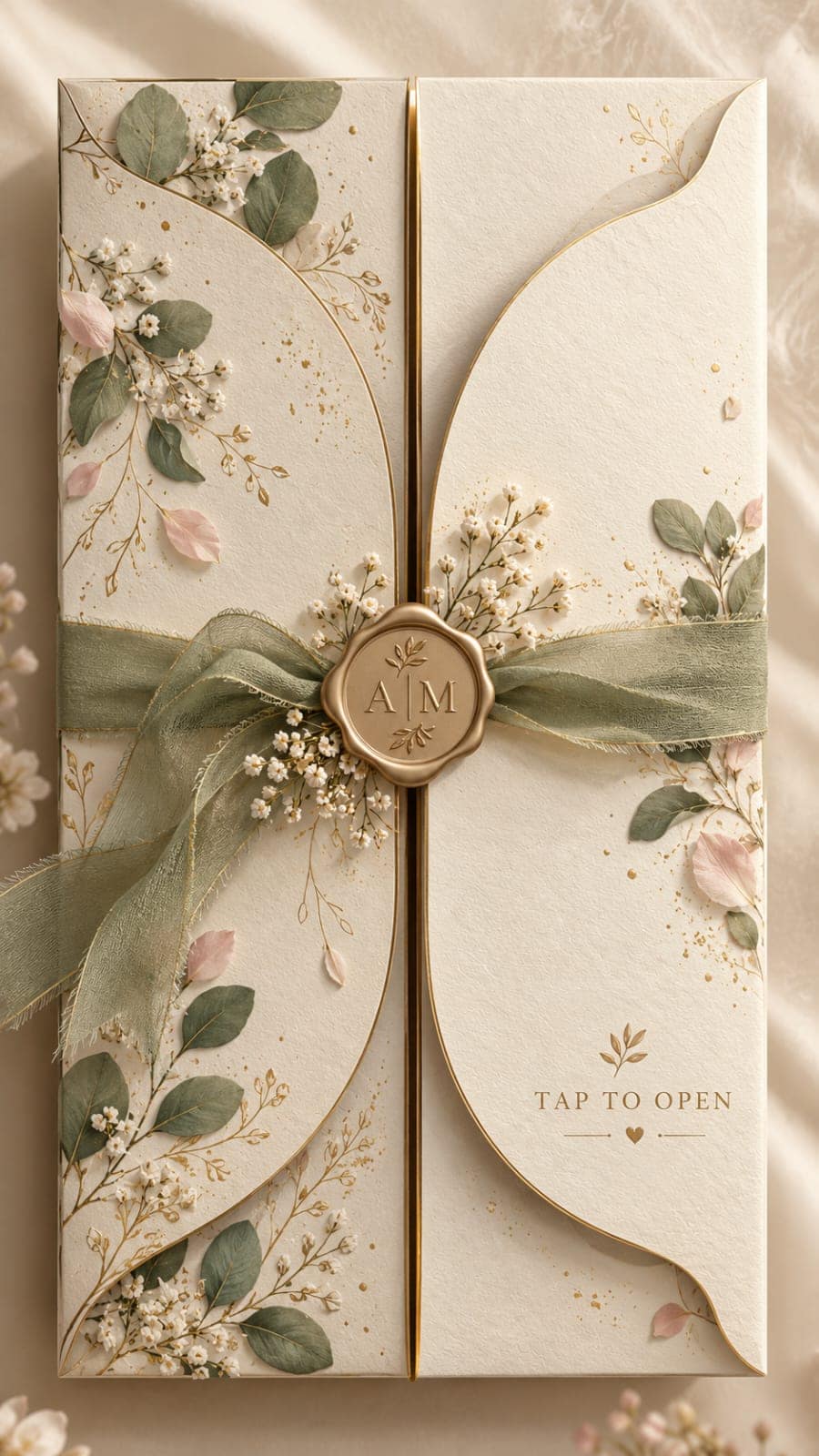 Midnight Gold — Wedding · Sangeet invitation design