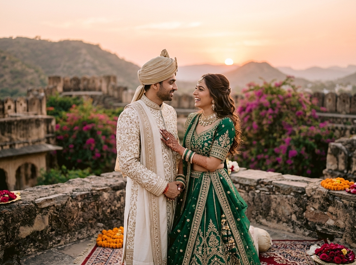 Aarav & Kiara pre-wedding royal sunset