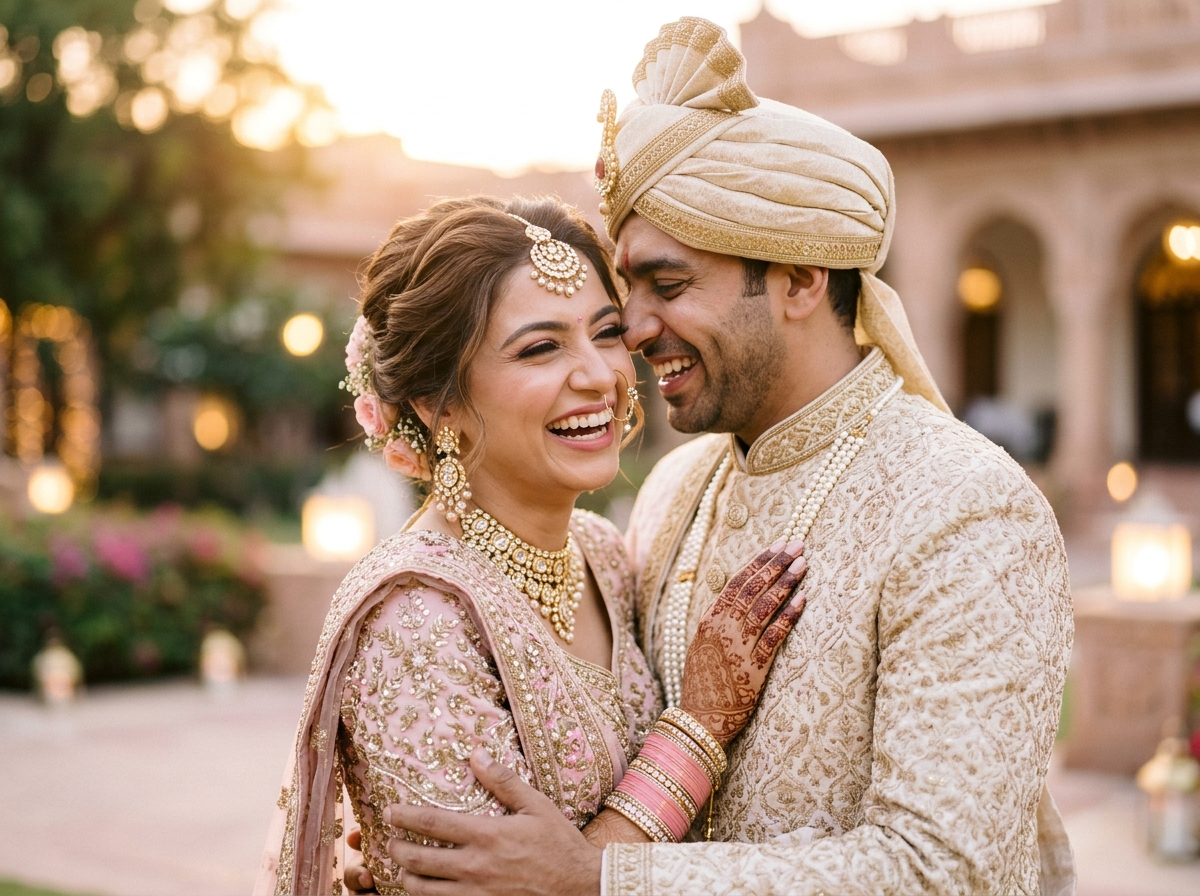 Intimate candid joy and laughter